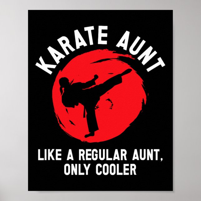 Coola Karate Moster Karate Auntie Poster (Framsidan)