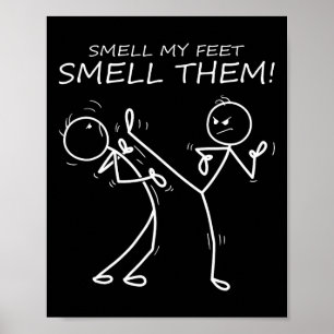 Coola Karate Smell min feet smell dem Funny Karate Poster