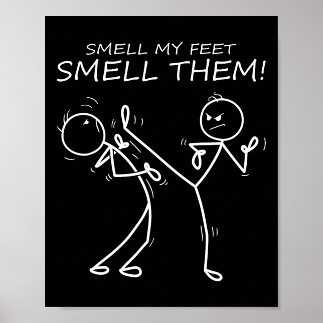 Coola Karate Smell min feet smell dem Funny Karate Poster (Framsidan)