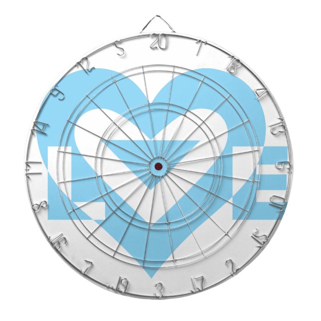 Coola Kärlek-grafik, blå Darttavla (Framsidan)