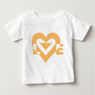 Coola Kärlek-grafik, Orange T-shirt