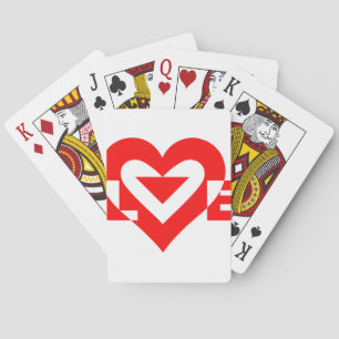 Coola Kärlek Graphic, Red Casinokort