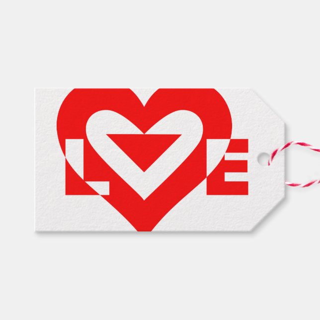 Coola Kärlek Graphic, Red Presentetikett (Framsidan (Horizontal))