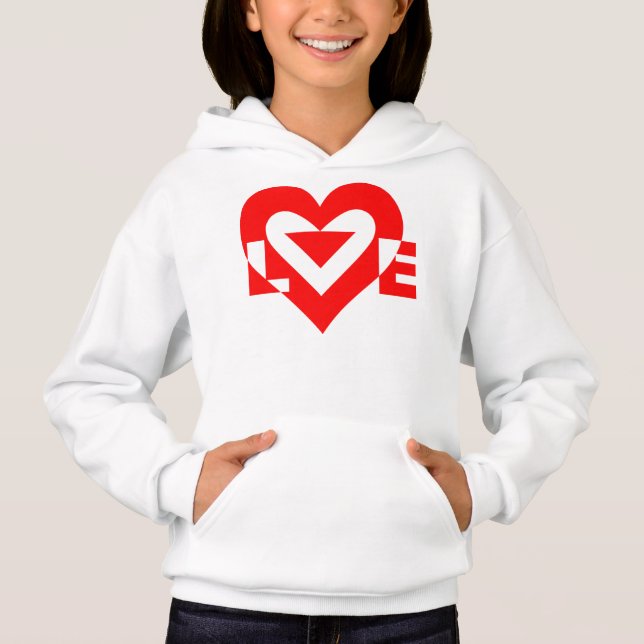 Coola Kärlek Graphic, Red Tee (Framsida)