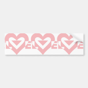 Coola Kärlek Graphic, Rosa Bildekal