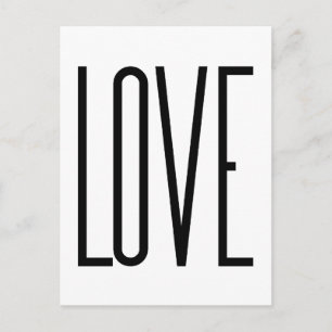 Coola Kärlek - Minimalistisk grafikdesign Vykort