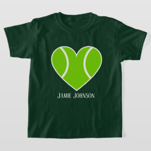 coola kärlek tennis add namn t shirt