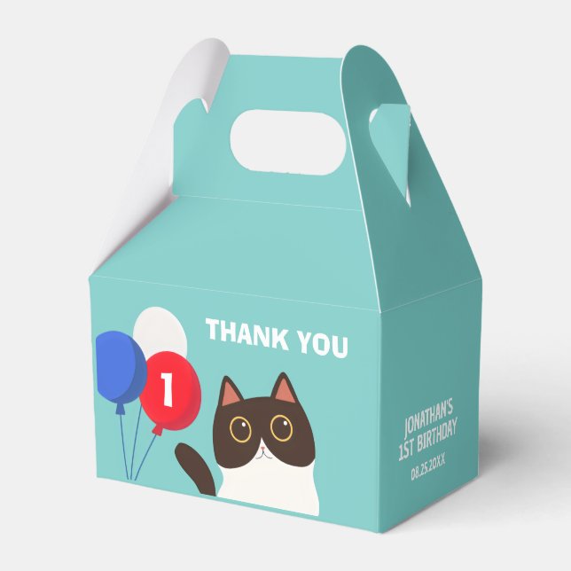 Coola Kat Catastic Party Balloon Barns födelsedag Presentaskar (Framsidan Sidan)