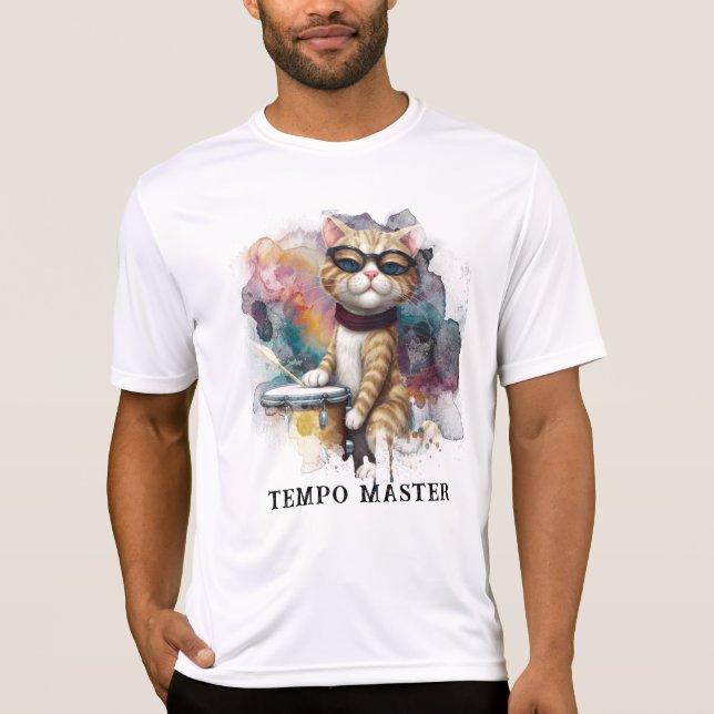 *~* Coola Kat DRUMMER AP91 Percussionist Attitude T Shirt (Framsida)