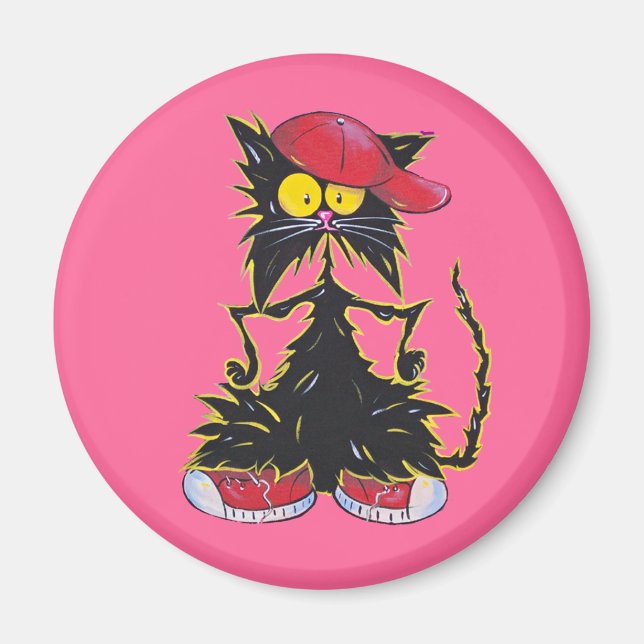 Coola Kat Hip hop Magnet (Framsidan)