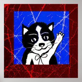 Coola Kat-utskrift, värde Poster Pappert (projekti