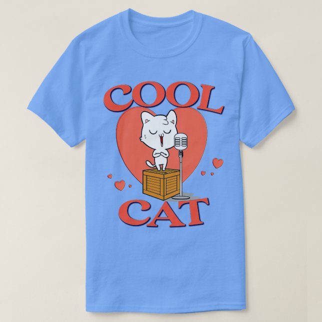Coola Katt 1 T Shirt (Design framsida)