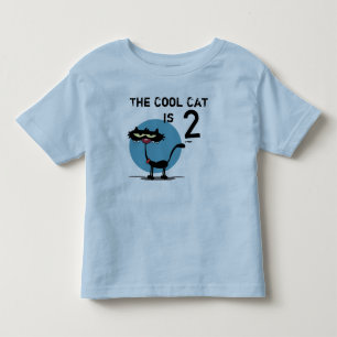 Coola Katt Anpassade Födelsedag T-shirt