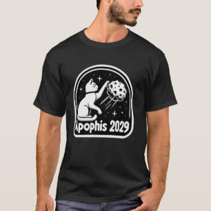 Coola Katt Asteroid Apophis 2029 Rolig Katt Meteor T Shirt