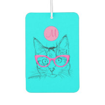 Coola Katt för Cat Lovers Girly Monogrammed