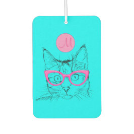 Coola Katt för Cat Lovers Girly Monogrammed