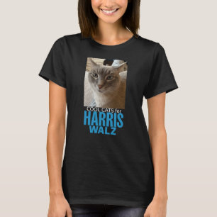 Coola Katt för Harris/Walz- Black t Shirt