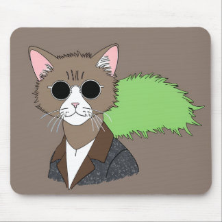 Coola Katt i Shades Retro Mouse Pad Musmatta