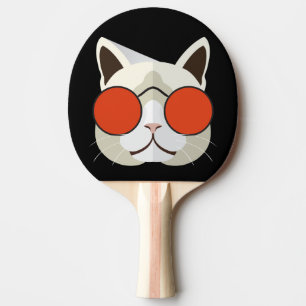 Coola Katt i solglasögon Pingisracket