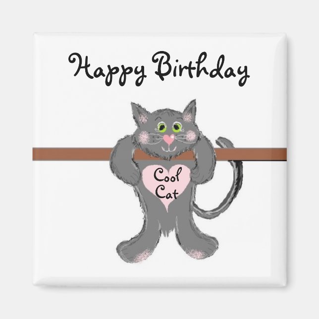 Coola Katt Magnet (Framsidan)