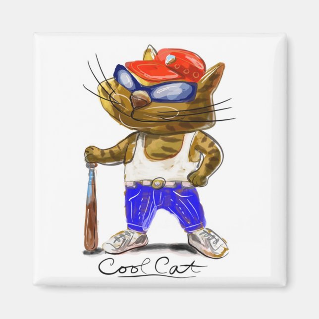 Coola Katt Magnet (Framsidan)