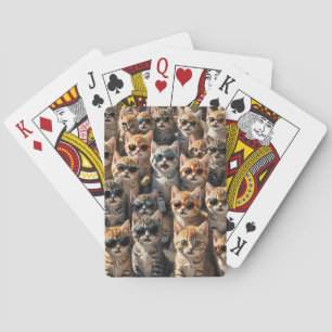 Coola Katt med solglasögon Casinokort