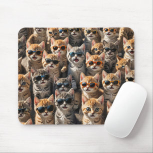 Coola Katt med solglasögon Musmatta