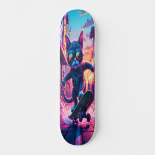 Coola Katt på Hjul Edition 2 Mini Skateboard Bräda 18,5 Cm