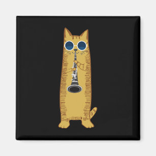 Coola Katt som spelar upp Clarinet Design Hippy Hi Magnet