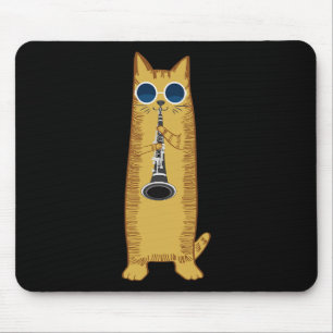 Coola Katt som spelar upp Clarinet Design Hippy Hi Musmatta