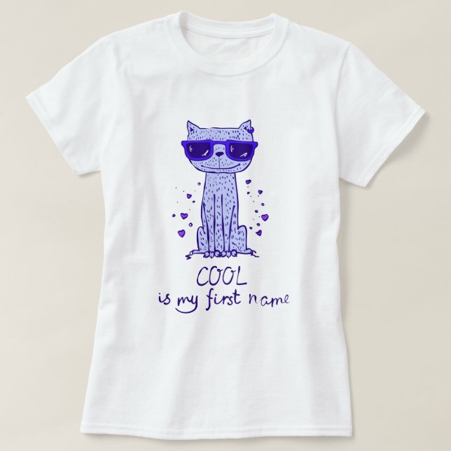 Coola Katt T Shirt (Design framsida)