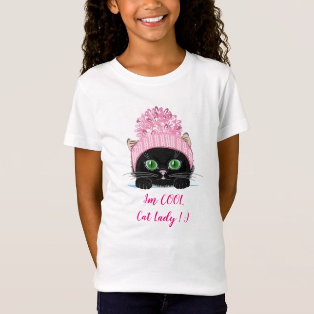 Coola Katt T Shirt (Framsida)