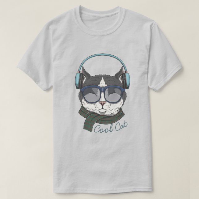 Coola Katt T Shirt (Design framsida)