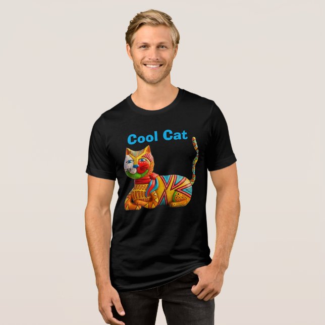 Coola Katt Whimsical design T Shirt (Framsida Full)