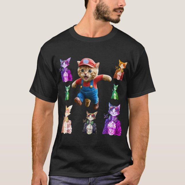 Coola kattchefen – rolig presentidé till kattälska t shirt (Framsida)