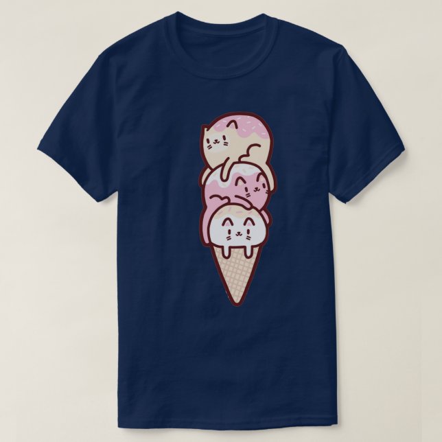 Coola katter 3 t shirt (Design framsida)