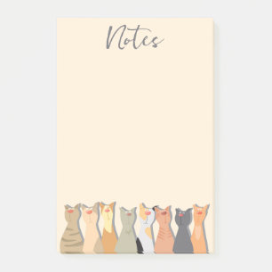 Coola katter post-it block
