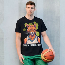 Coola Kattgåvor till Basketball Älskare Coach Fläk T Shirt