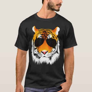 Coola Katttigern med solglasögon, design T Shirt