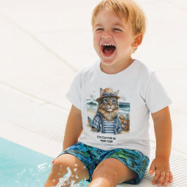 Coola Kattunge vid stranden T Shirt