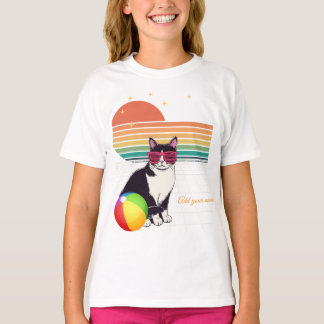 Coola Kattvibbar vid Solnedgång T Shirt