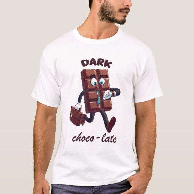 Coola Kawwai Chocolate Funny Choco Sent Design T Shirt (Framsida)