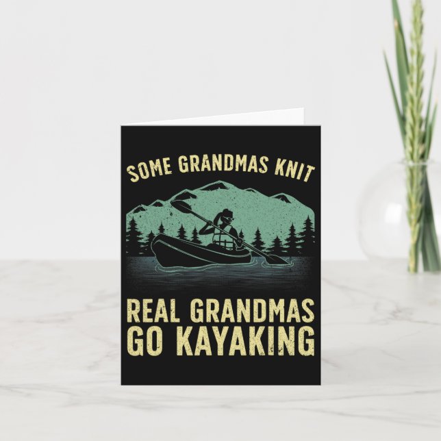 Coola Kayaking for Grandma Mamma Kayaker Boating K Kort (Framsida)