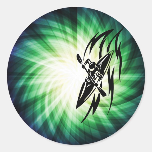 Coola Kayaking Runt Klistermärke (Framsida)