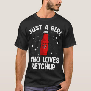Coola Ketchup Art for Women Girls Kid Ketchup T Shirt
