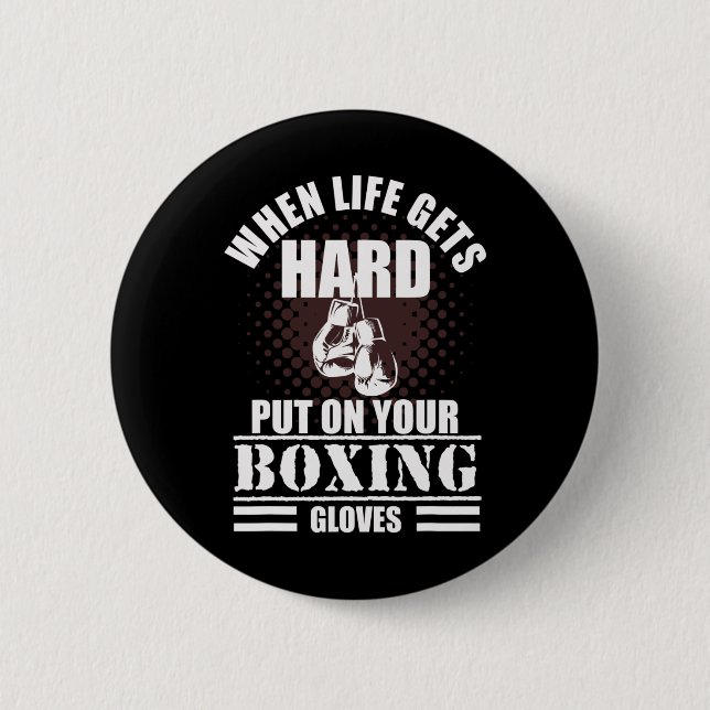 Coola kickboxnings- och boxningsfraser  knapp (Framsida)