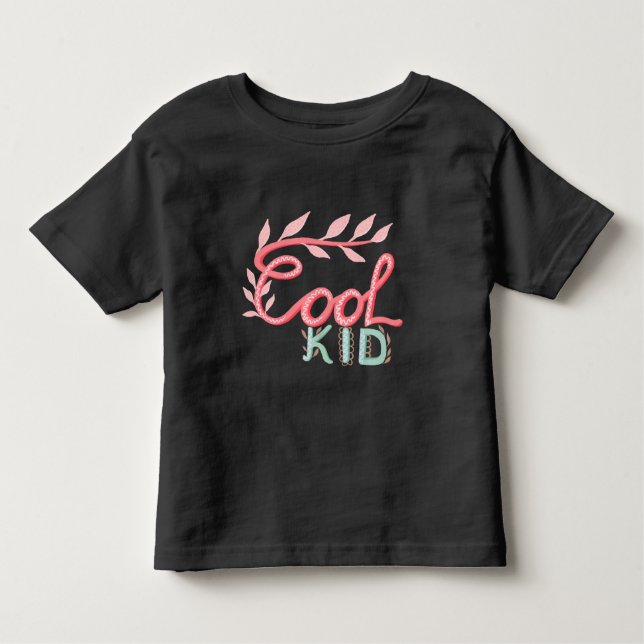 Coola Kid Hand Lettering Lövs Mor's Day T Shirt (Framsida)