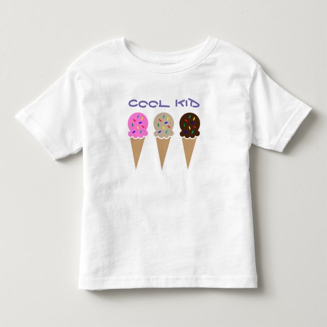 Coola Kid Ice Cream Shirt Tee Shirt (Framsida)