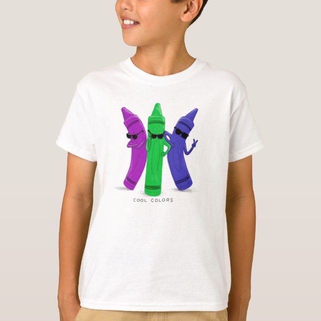 Coola Kids Crayon Shirt T-shirt (Framsida)