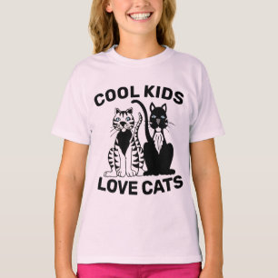 COOLA KIDS KÄRLEK CATS CAT LOVER T-SHIRTS TEES